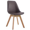 ESSZIMMERSTUHL Manolo, Kunstleder, Natura braun - Braun/Naturfarben, Holz/Textil (48/84/55cm) - TPFLiving