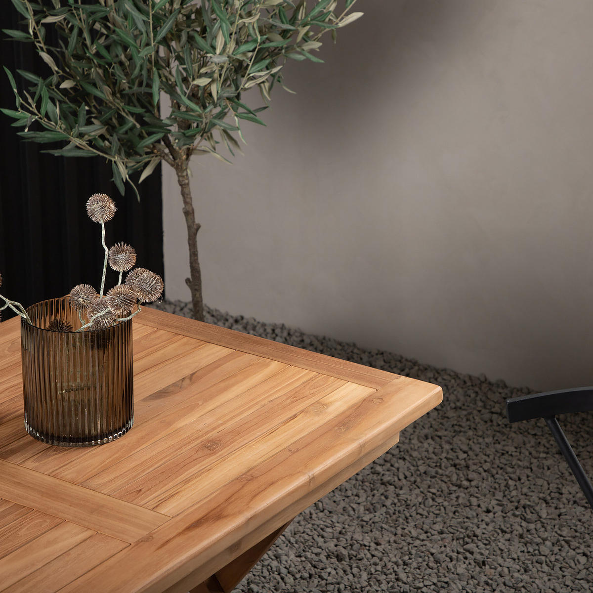GARTENTISCH - Beige - Holz teilmassiv - 70 x 75 x 120 cm - Beige, Holz (120/70/75cm) - home24