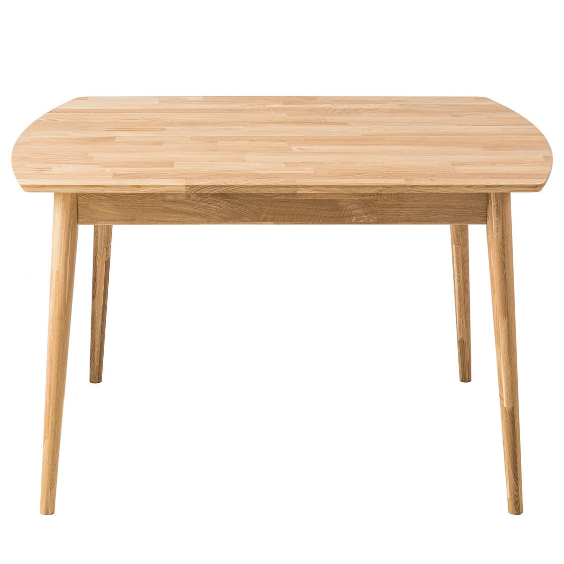 ESSTISCH - Eiche massiv - Eichefarben, Holz (90/120/75cm) - home24