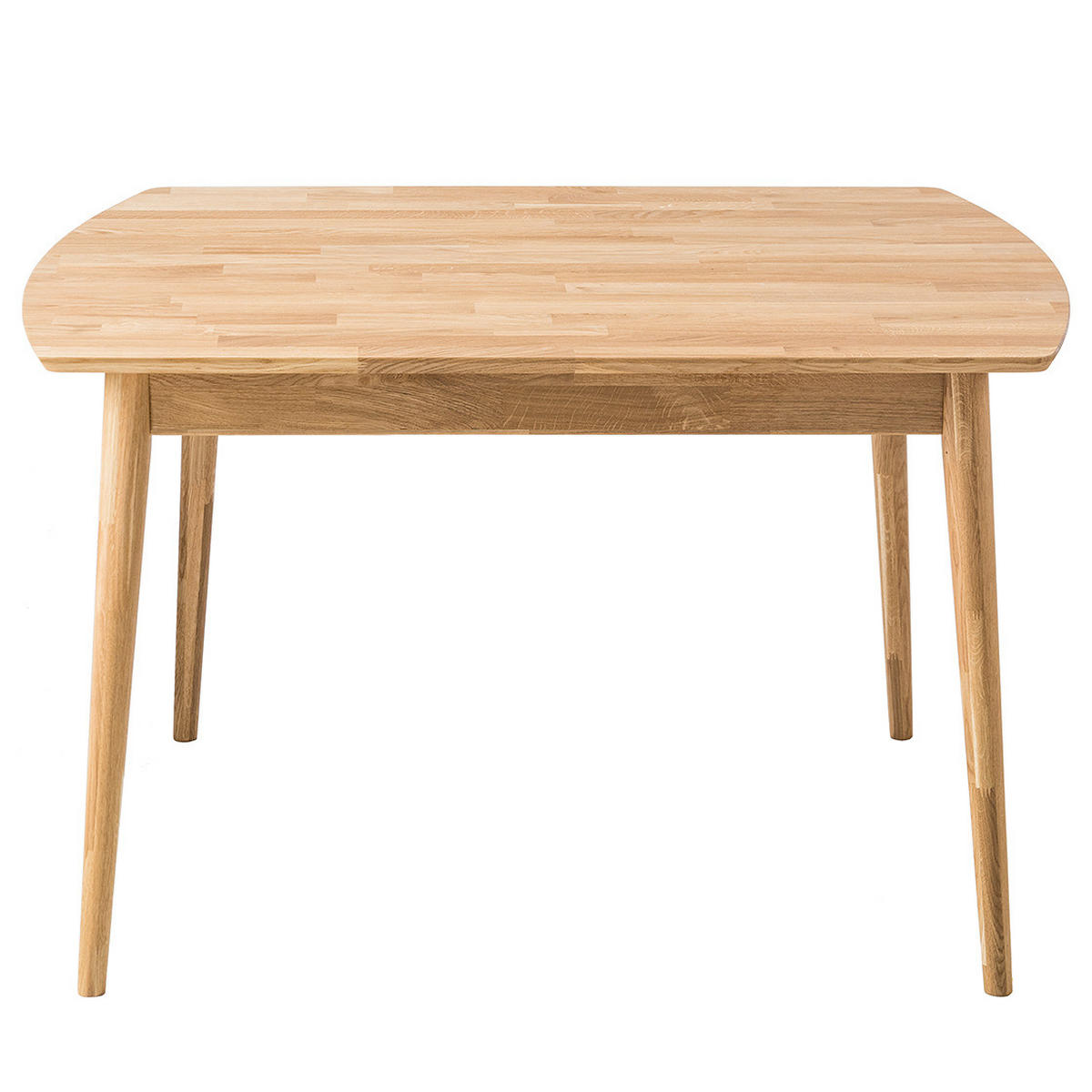 ESSTISCH - Eiche massiv - Eichefarben, Holz (90/120/75cm) - home24