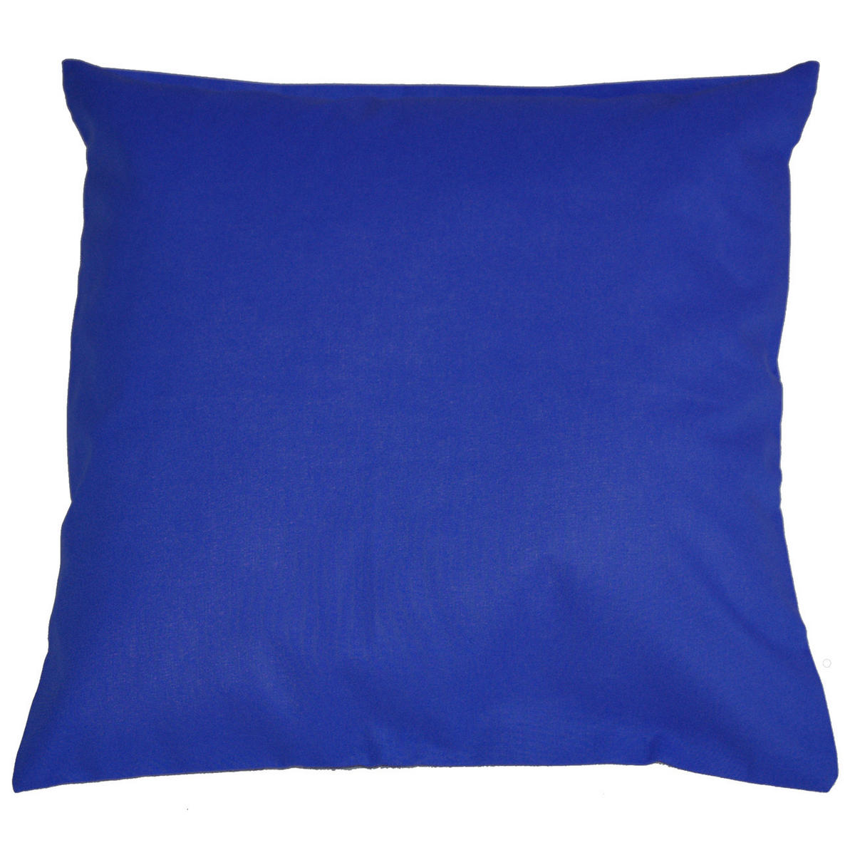 KISSENBEZUG Basic 100% Baumwolle royal 80/80 cm - Blau, Textil (80/80cm) - beties Heimtextil