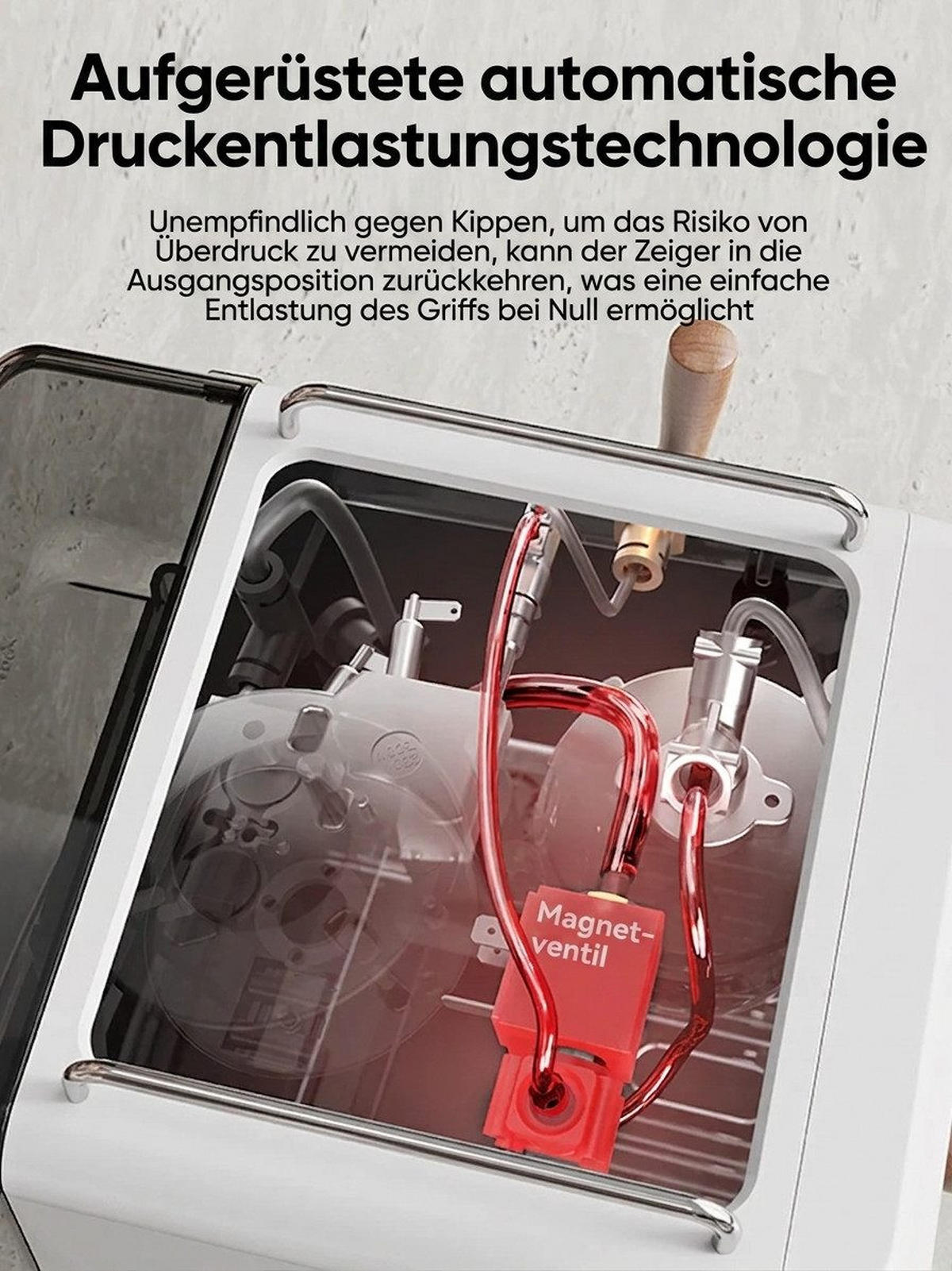 KAFFEEMASCHINE Multi-Kapsel 20 Bar, Espressoautomat Heiß- & Kalt-Modus - Weiß, Metall (22.9/32/25.9cm) - BEXEVUE