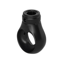 MARKISENÖSE Rund 10 mm Ral 9005 für Kugelhaken - Schwarz, Kunststoff (1/5.2/5.2cm) - BAUHELD