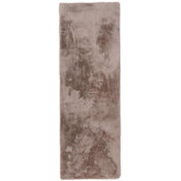 KUNSTFELL-TEPPICH Dave Taupe 80x240 cm - Taupe, Textil (80/240cm) - benuta Nest