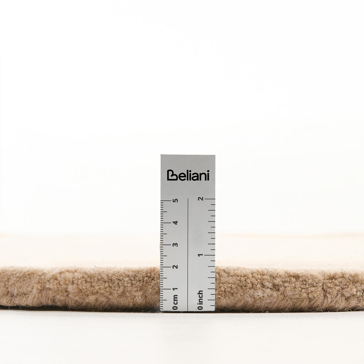 KOBEREC Béžový 160/230 cm Vlna Sanghar - béžová, textil (160/230cm) - Beliani