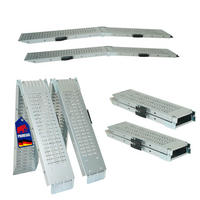 AUFFAHRRAMPE 2er-Set Schwerlastrampe Titan klappbar 22,5x165x4,5cm Traglast 200kg Verzinkt - Silberfarben, Metall (4.5/165/22.5cm) - PROREGAL
