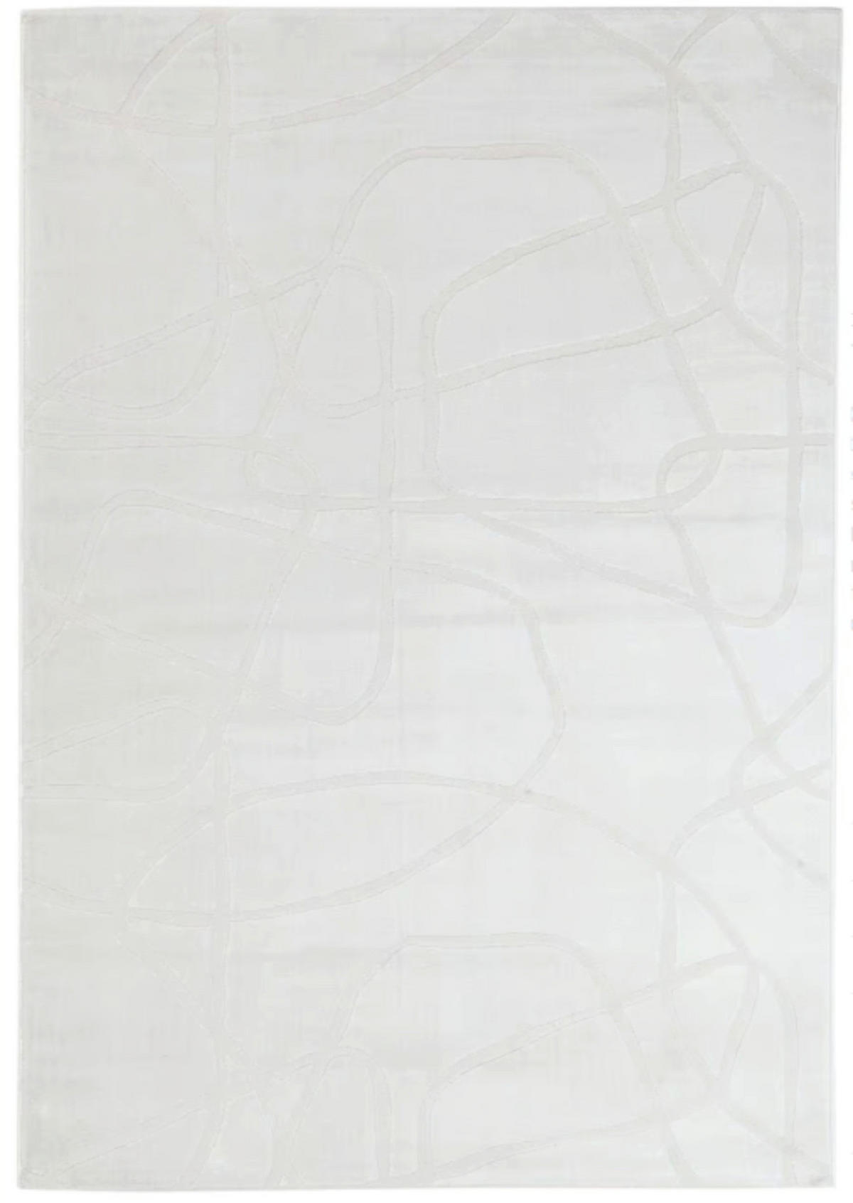 TEPPICH modern Flachgewebe BANQUISE Weiß 120 x 170 cm - Weiß, Textil (120/170cm) - Novatrend