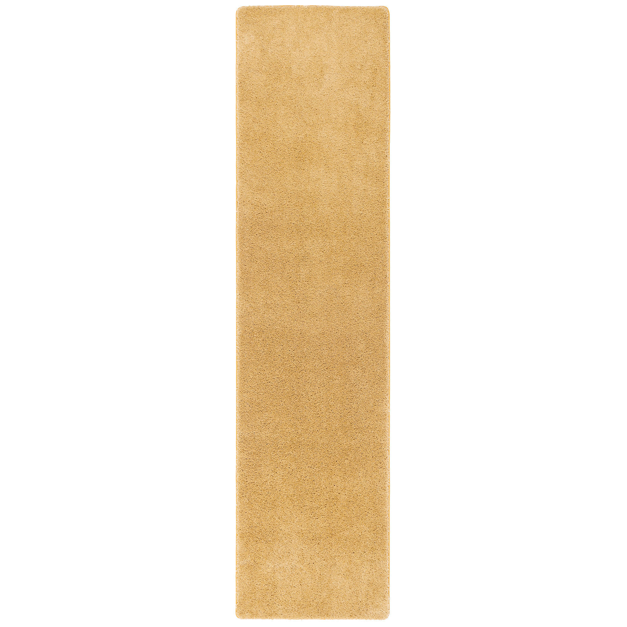 HOCHFLOR SHAGGY LÄUFER TEPPICH PALACE - Currygelb, Textil (80/160cm) - Snapstyle