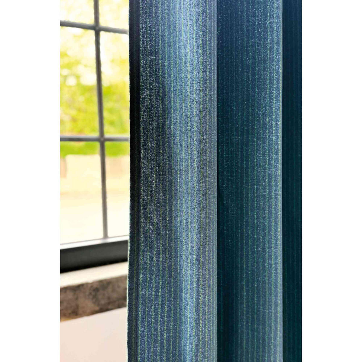 ÖSENVORHANG FUN - Blau, Textil (140/1/250cm) - Esprit