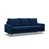 SOFA Blank dunkelblau 212/92/92 - Dunkelblau, Textil (212/92/92cm) - SIMKAM Furniture