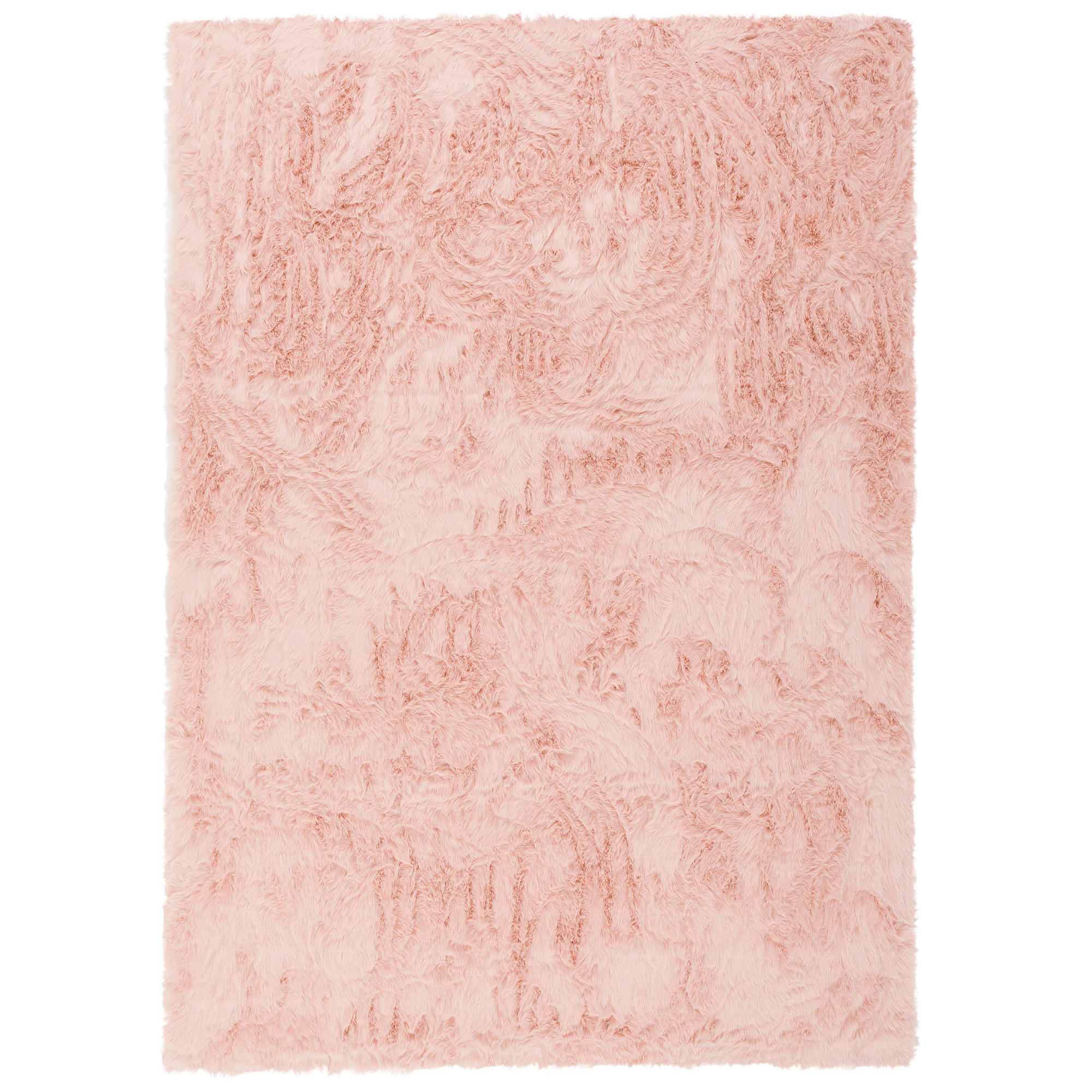 LUXUS SUPER SOFT FELLTEPPICH ASPEN MELIERT - Rosa, Textil (160/230cm) - Pergamon