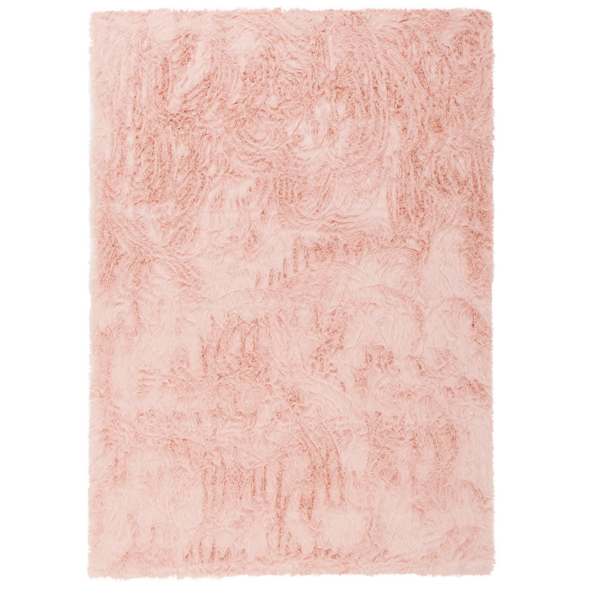 LUXUS SUPER SOFT FELLTEPPICH ASPEN MELIERT - Rosa, Textil (60/90cm) - Pergamon