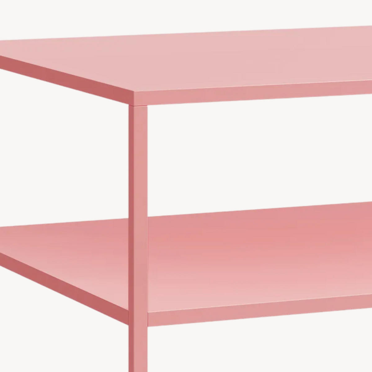 COUCHTISCH Solund 45/90/60 cm - Pink, Metall (60/90/45cm) - [en.casa]