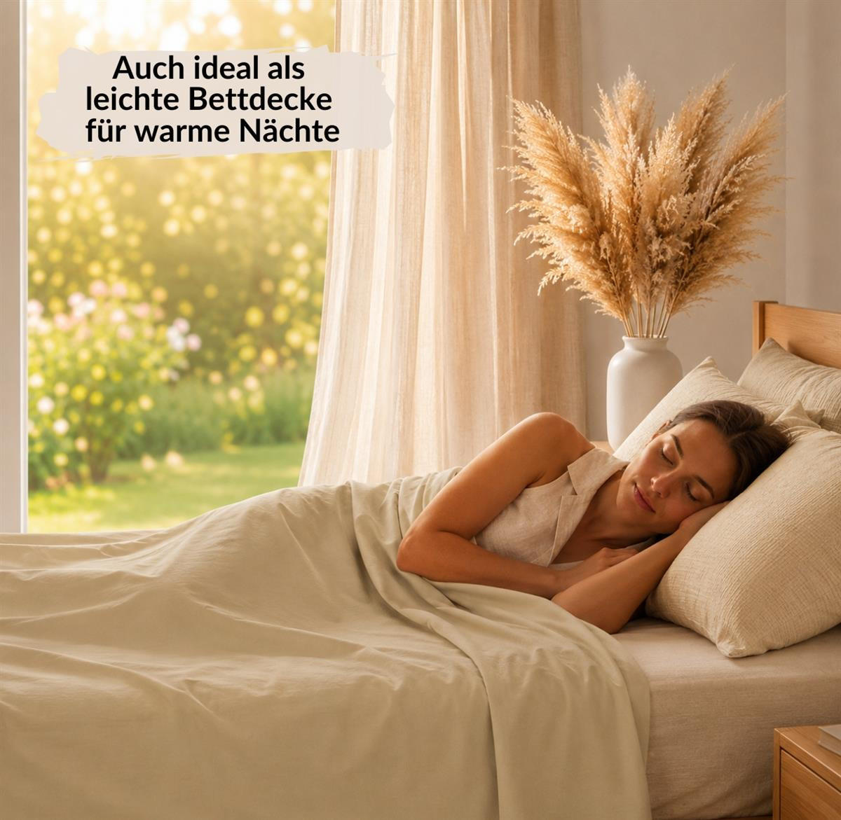 BETTTLAKEN ohne Gummizug 140x250 cm, Betttuch aus 100% Baumwolle, Vielseitig verwendbares Haustuch - Macchiato - Hellbraun, Textil (140/250cm) - Carpe Sonno