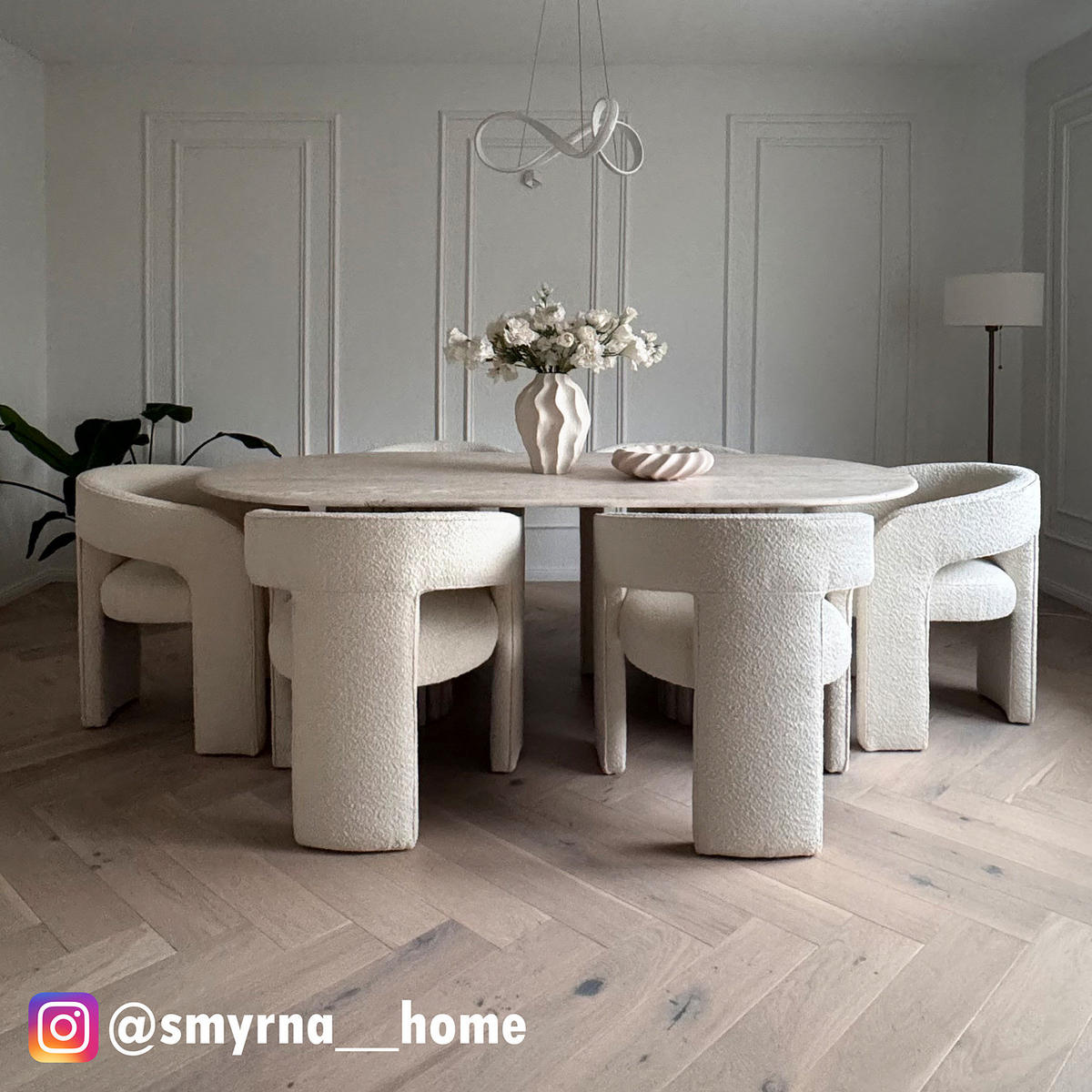 ARMLEHNENSTUHL - 2er-Set - Creme, Textil (64/75/60cm) - home24