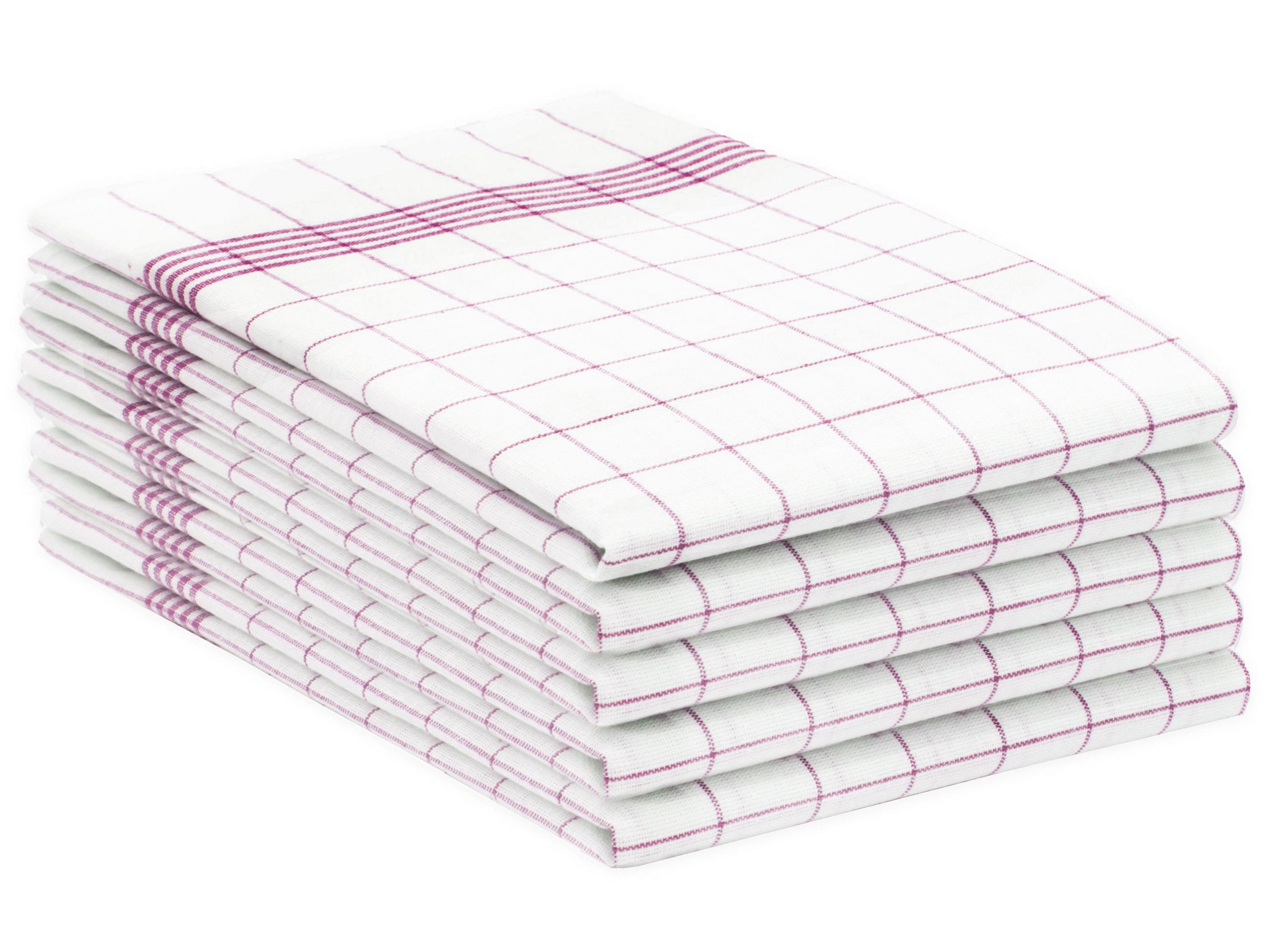 GESCHIRRTÜCHER, 5er-Set, 50x70 cm, 100% Baumwolle, Rot - Rot, Textil (50/70cm) - Zollner