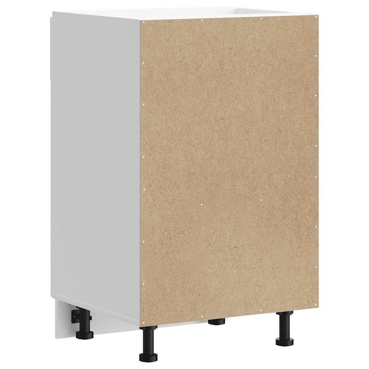 KÜCHENUNTERSCHRANK Porto Weiss Holzwerkstoff - Weiß, Holzwerkstoff (46/81.5/50cm) - vidaXL