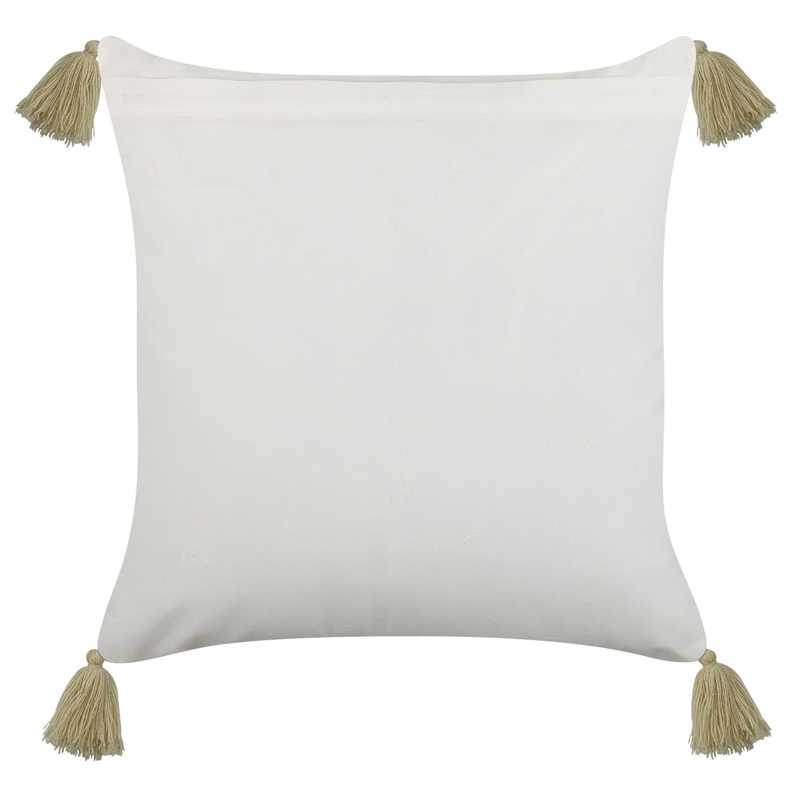 DEKOKISSEN Hellgrün 45/45 cm Syringa - Hellgrün, Naturmaterialen/Textil (45/45cm) - Beliani