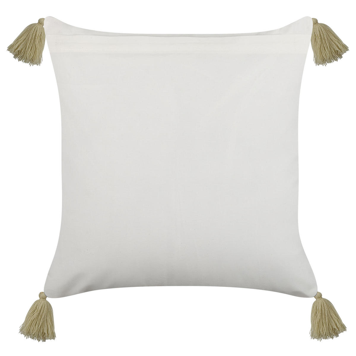 DEKOKISSEN 2er-Set Hellgrün 45/45 cm Syringa - Hellgrün, Naturmaterialen/Textil (45/45cm) - Beliani