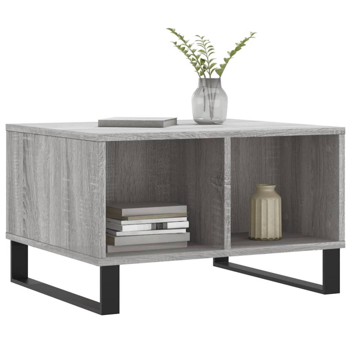 COUCHTISCH Grau Sonoma 60x50x36,5 cm Holzwerkstoff - Grau, Holzwerkstoff (50/60/36.5cm) - furnicato