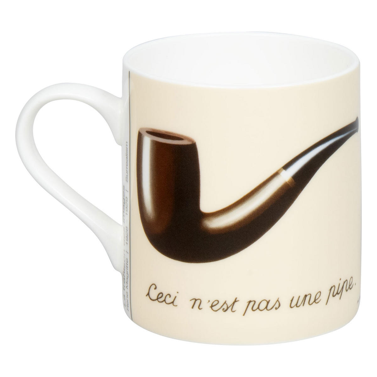 KAFFEEBECHER La trahison des images - Rene Magritte - Naturfarben, Keramik (0.4L) - Könitz