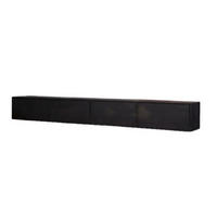 LOWBOARD Quantum Mangoholz 200 cm / 35 cm Schwarz - Schwarz, Holz (200/30/35cm) - Villa Möbel
