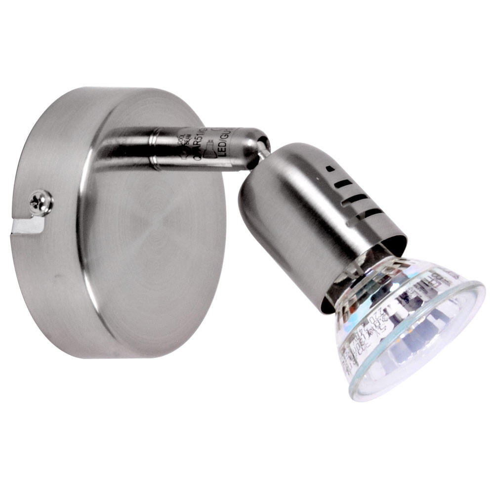 LED WANDLEUCHTE LOONA Silber Metall - Silberfarben, Metall (8/15/14cm) - Brilliant