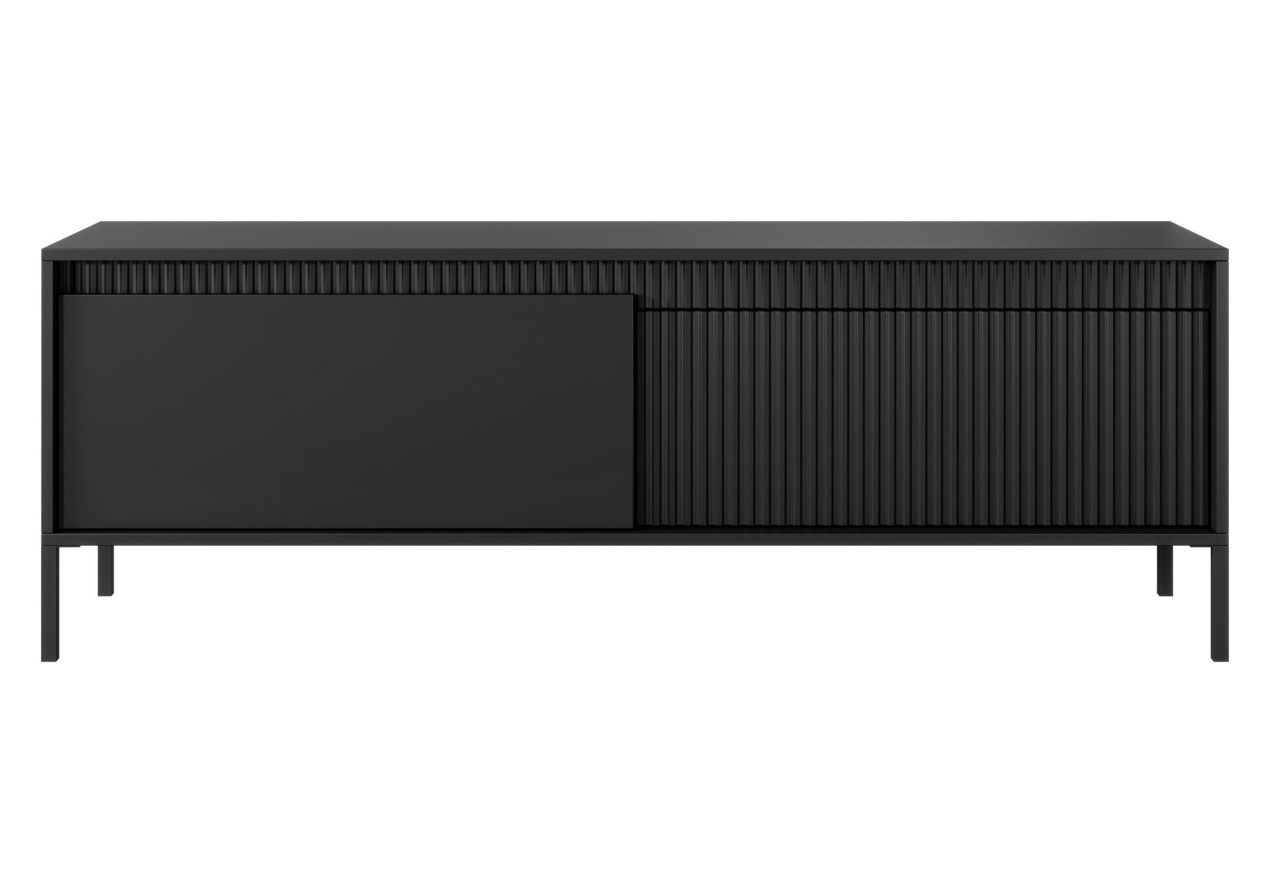 AX Living Lowboard Schwarz 153.5x53.4x39.5 cm
