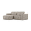 ECKSOFA Links Strukturstoff Stoff Beige - Beige/Gelb, Kunststoff/Textil (167/224cm) - Makamii