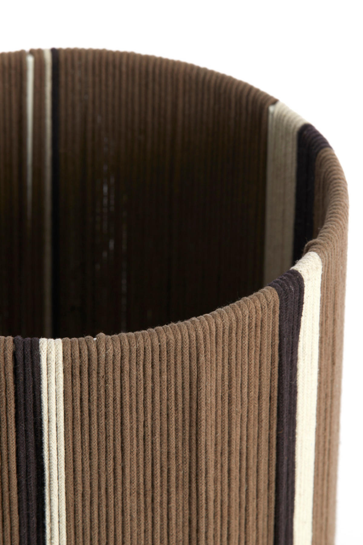 LAMPENSCHIRM Medan Braun Ø25/36 cm - Braun, Textil (25/25/36cm) - Light & Living