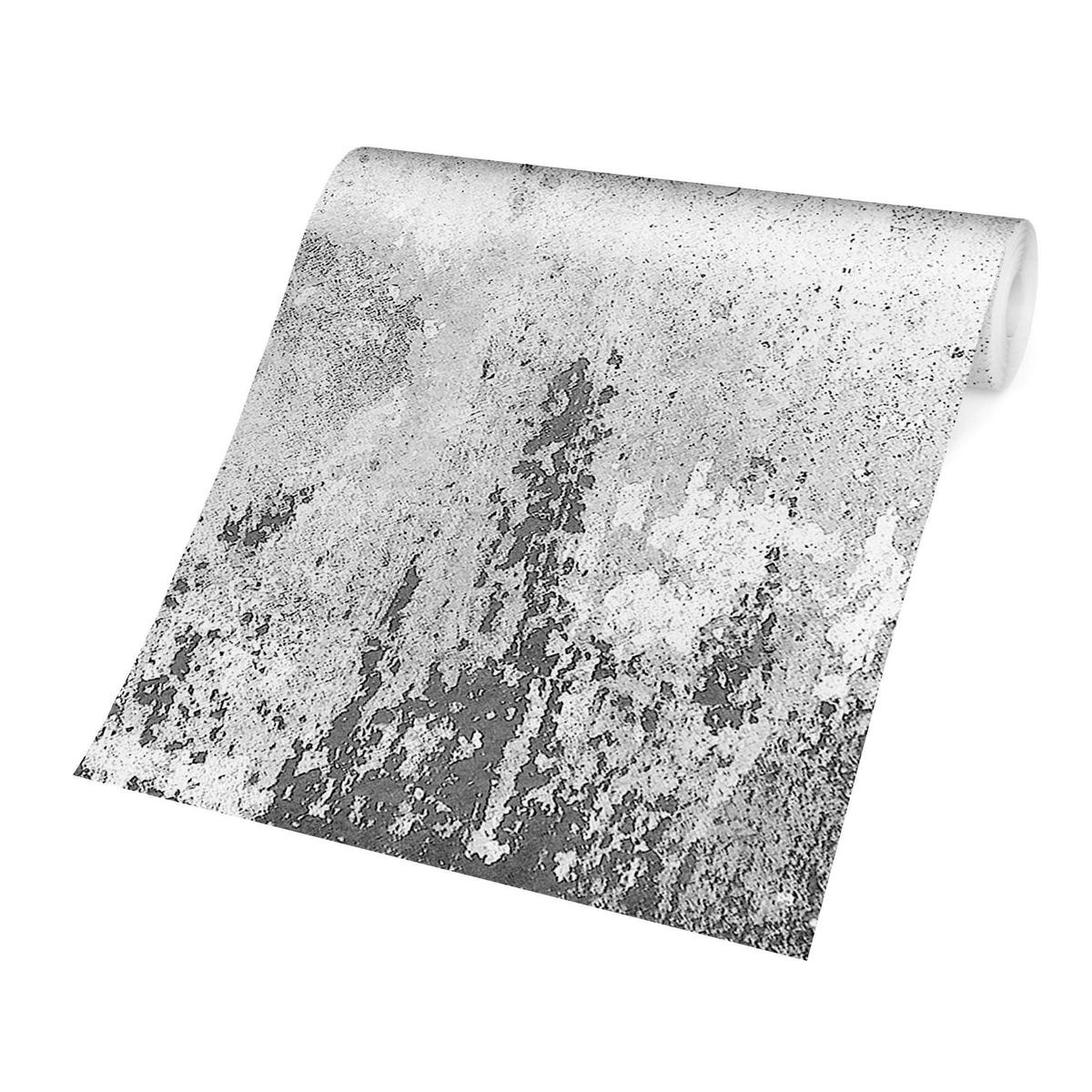 FOTOTAPETE Grunge Betonwand Grau 288/190 cm - Grau, Papier (288/190cm) - Bilderwelten