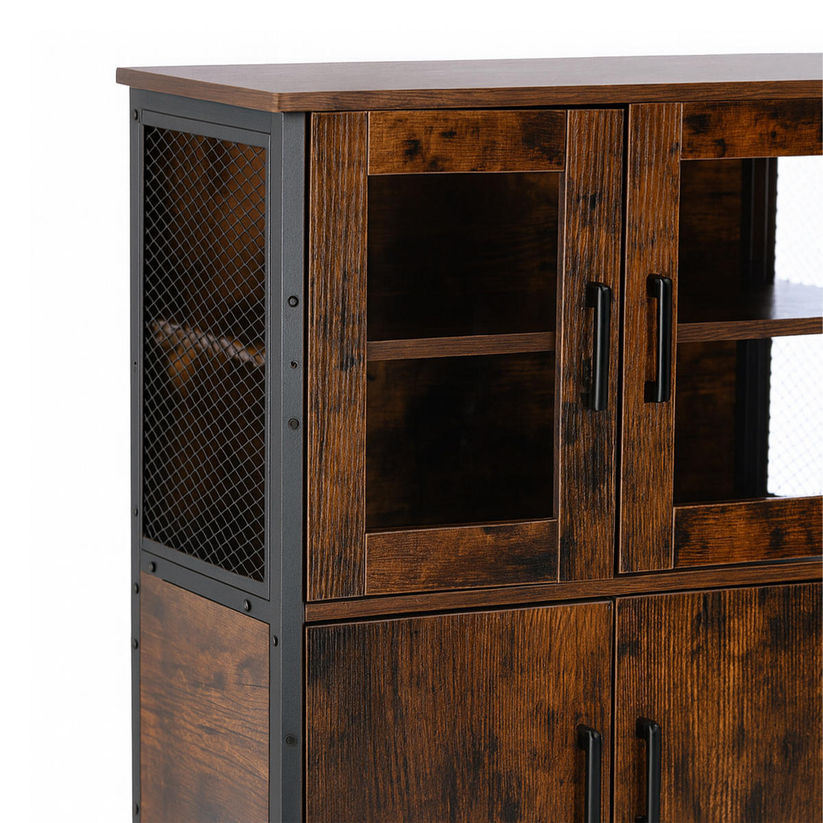 KUCHYNSKÁ skriňa - viacfarebná, kov/kompozitné drevo (60/108/30cm) - Relaxdays