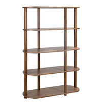 REGAL - Massivholz - Walnussfarben, Eichenholz/Holz (117/157/38cm) - home24