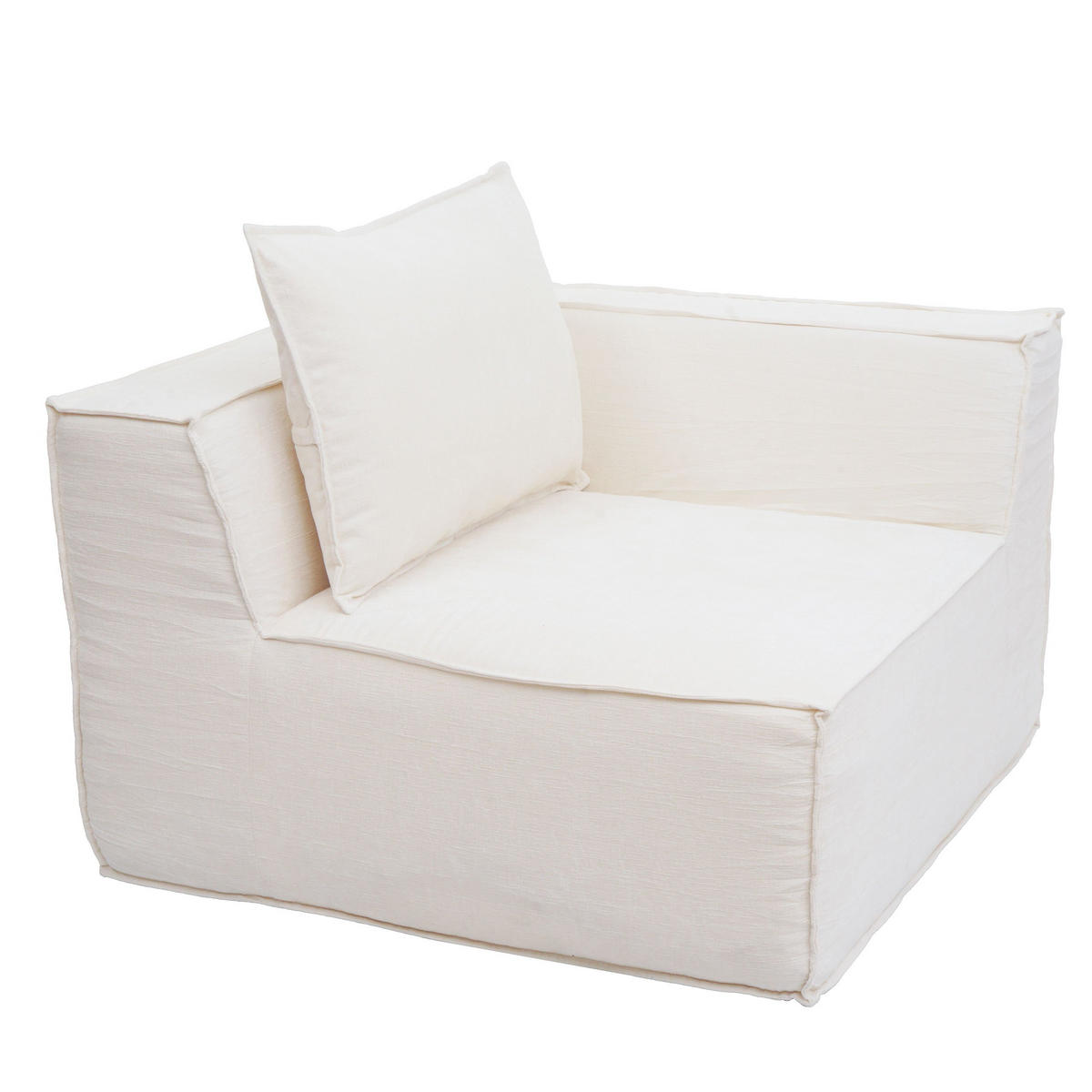 ECKTEIL Cremeweiß - Weiß, Textil (97/63/97cm) - MCW