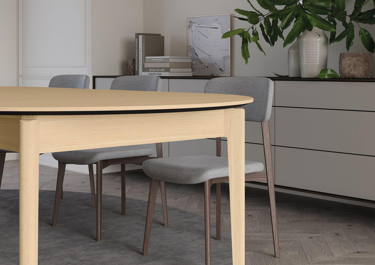 ESSTISCH Plot ausziehbar Helle Eichenholzoptik, 90 x 210 x 90 cm - Beige, Holz/Holzwerkstoff (90/90/77cm) - Selsey