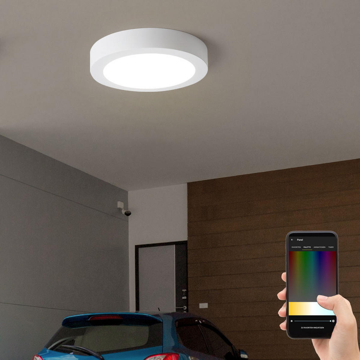 LED AUSSENLEUCHTE Alu Weiß 2er Set - Weiß, Kunststoff (22.5/22.5/3.5cm)