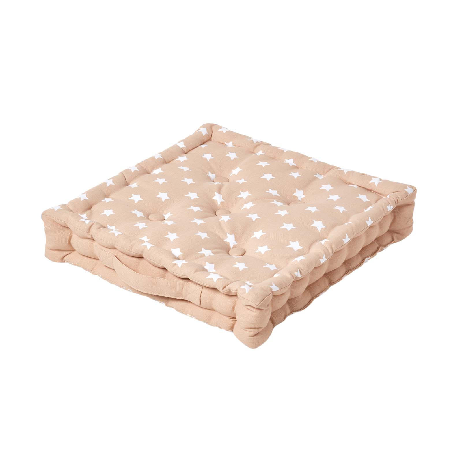 Homescapes Sitzkissen Beige 40x8x40 cm