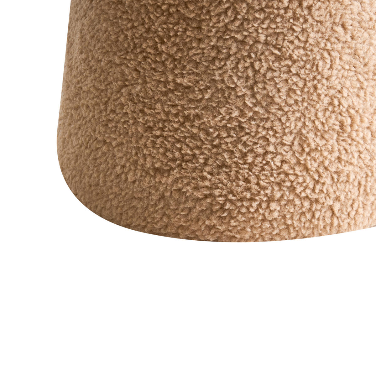 POUF Beige Eufaula - Beige, Textil (45/36/45cm) - Beliani