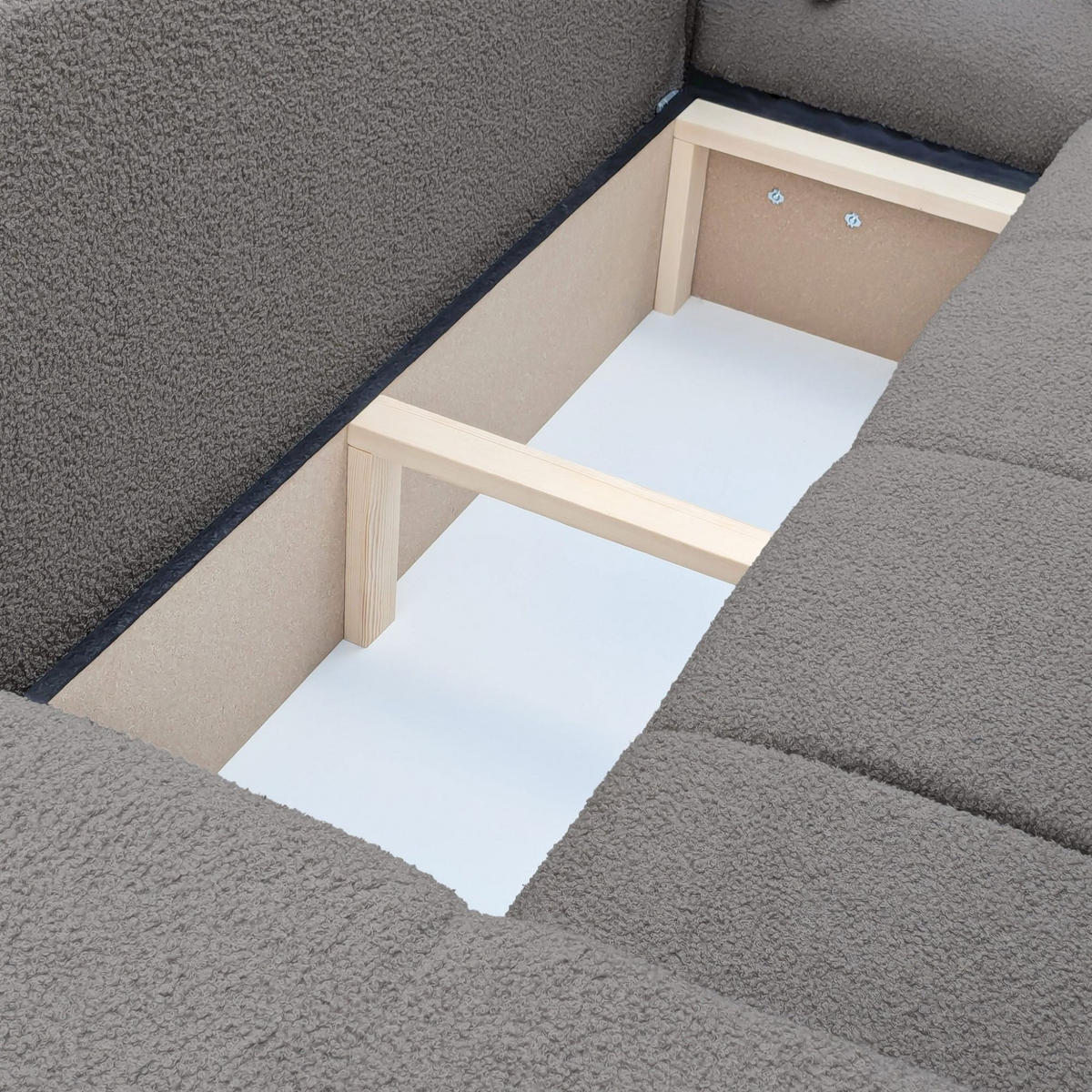ECKSOFA Anabel Max Mit Schlaffunktion - Dunkelgrau, Holzwerkstoff/Textil (145/278cm) - Fun Möbel