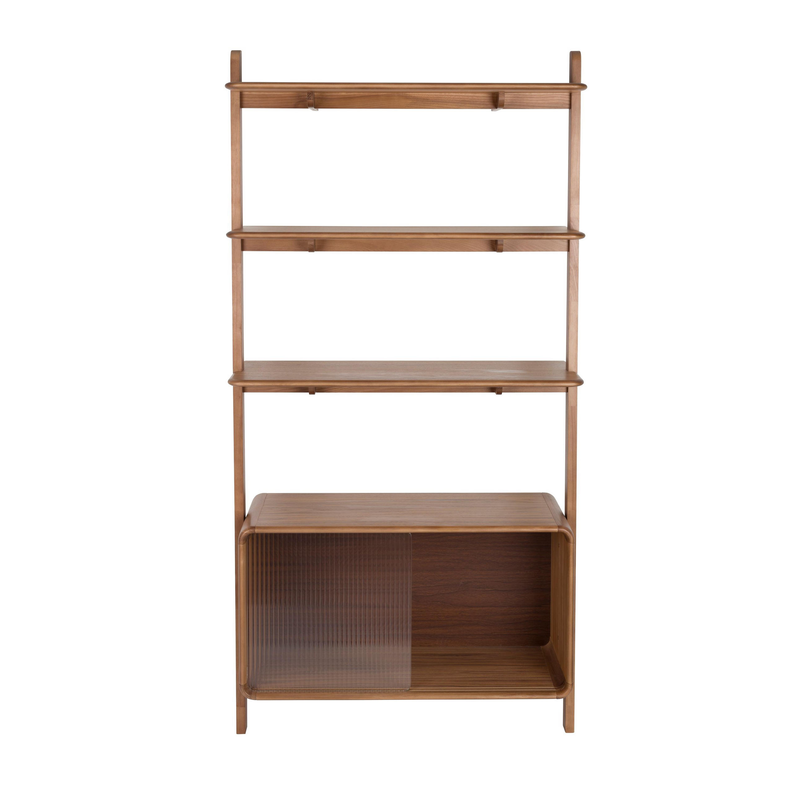 STANDREGAL Rise Walnuss - Braun, Holz (90/180/35cm) - Zuiver