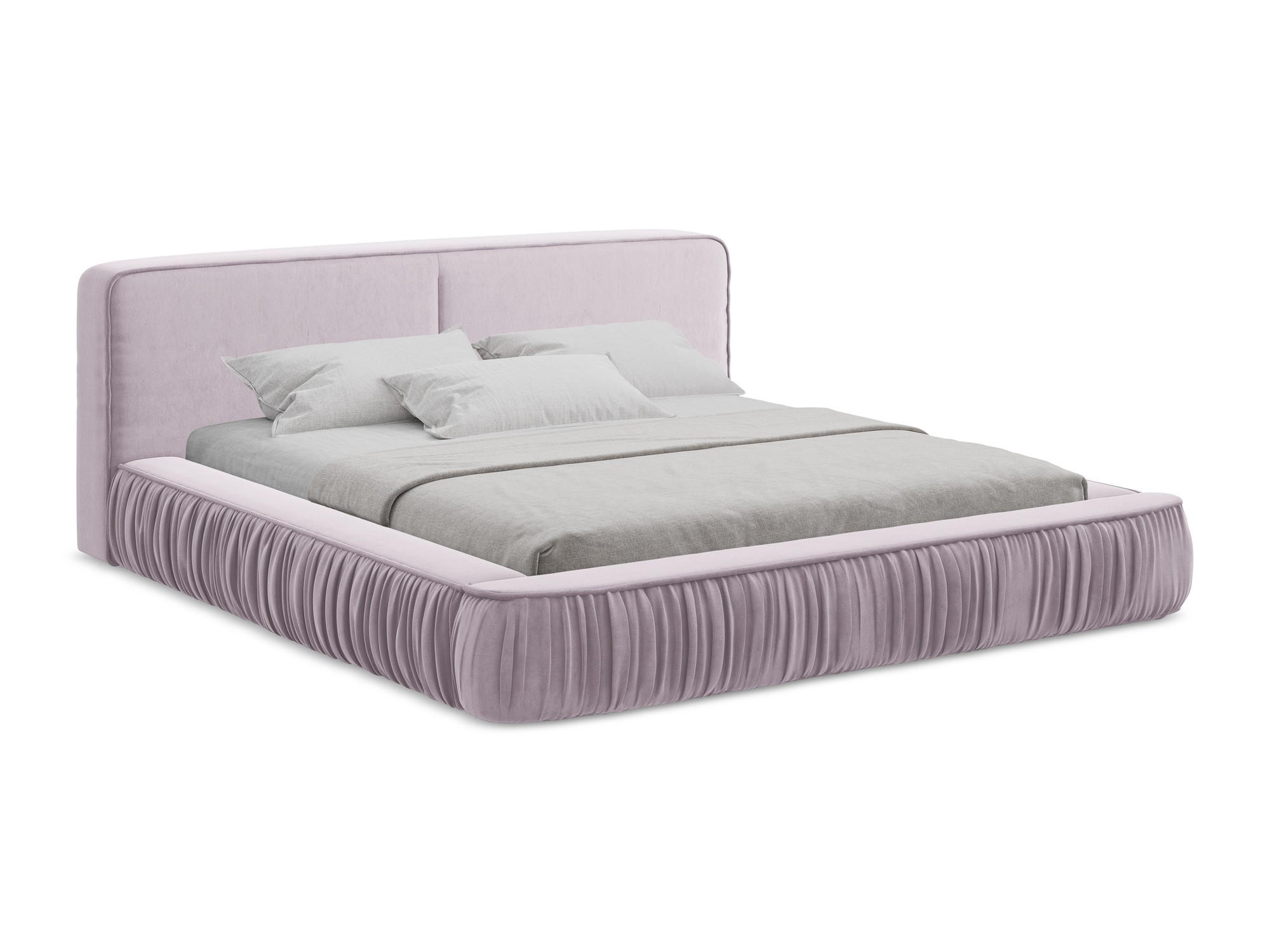 POLSTERBETT mit Bettkasten und Lattenrost 178x238 Violett - Lila/Flieder, Kunststoff/Textil (140/200cm) - Makamii