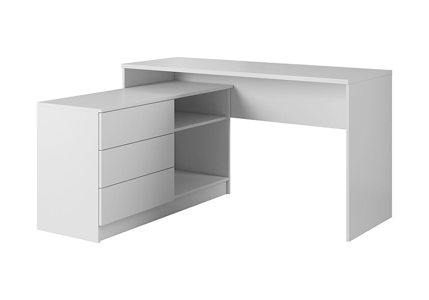Feldmann-Wohnen Schreibtisch Weiß 248x76x50 cm