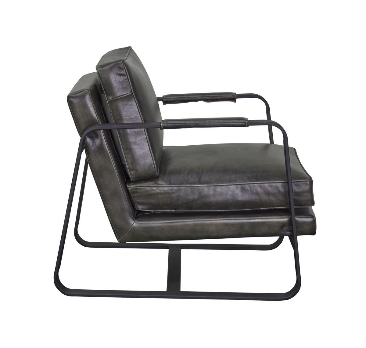 LEDERSESSEL Jano 82x64x86 cm, Leder, Grün - Dunkelgrün, Leder (64/82/86cm) - dasmöbelwerk