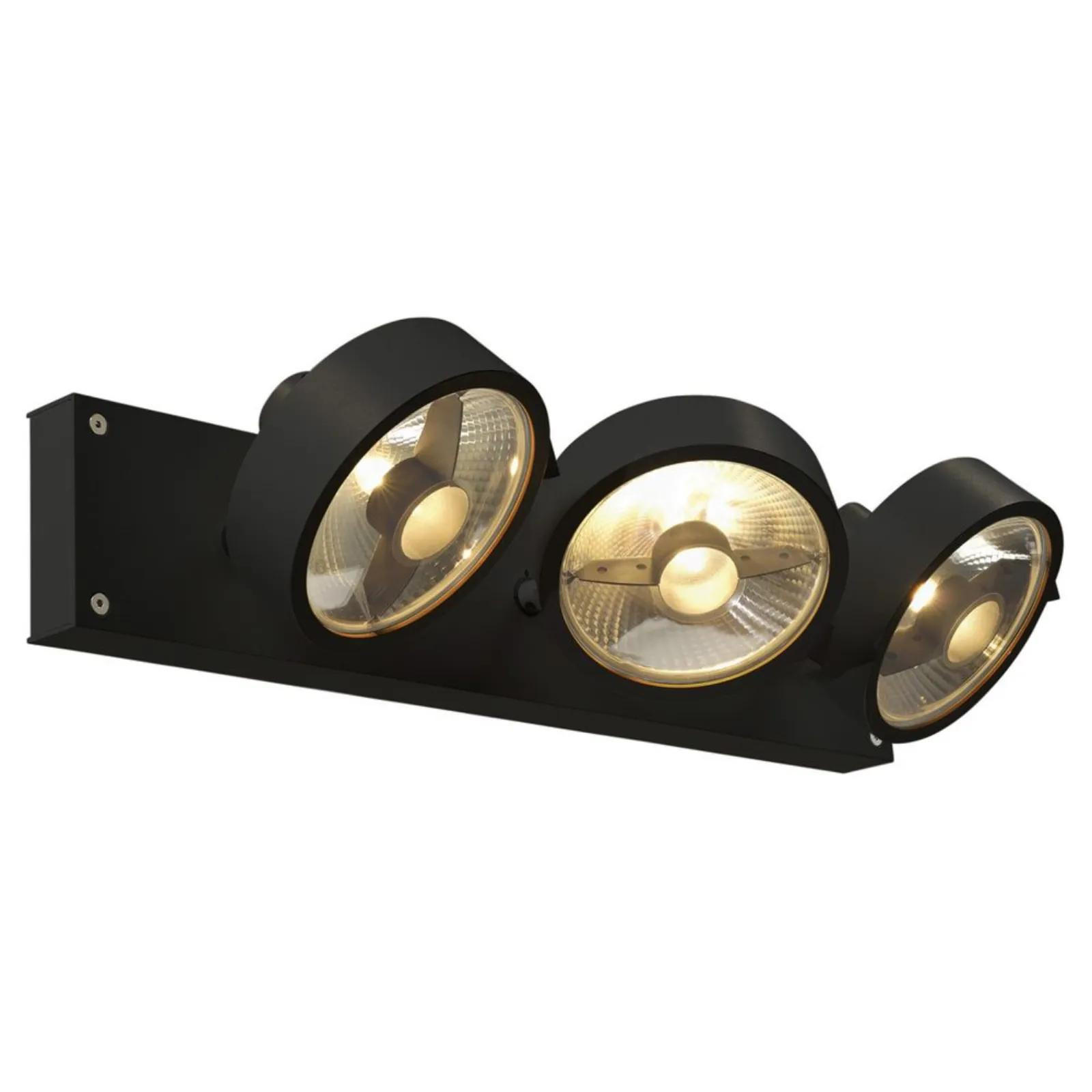 DECKENSTRAHLER Kalu - Schwarz, Metall (9/9/18cm) - SLV