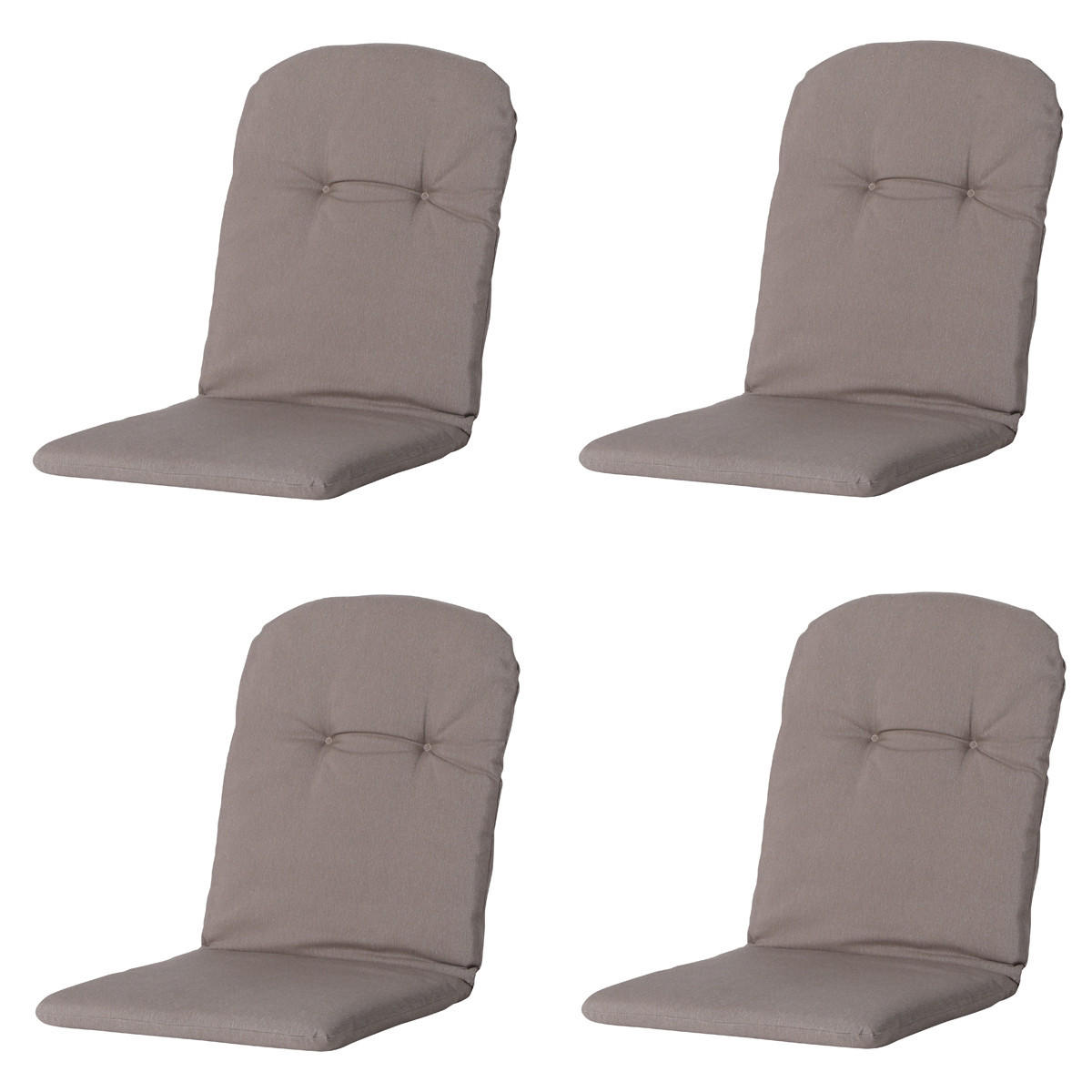 GARTENSTUHLKISSEN Panama 96/45 cm 4er-Set - Braun, Textil (45/5/96cm) - Madison