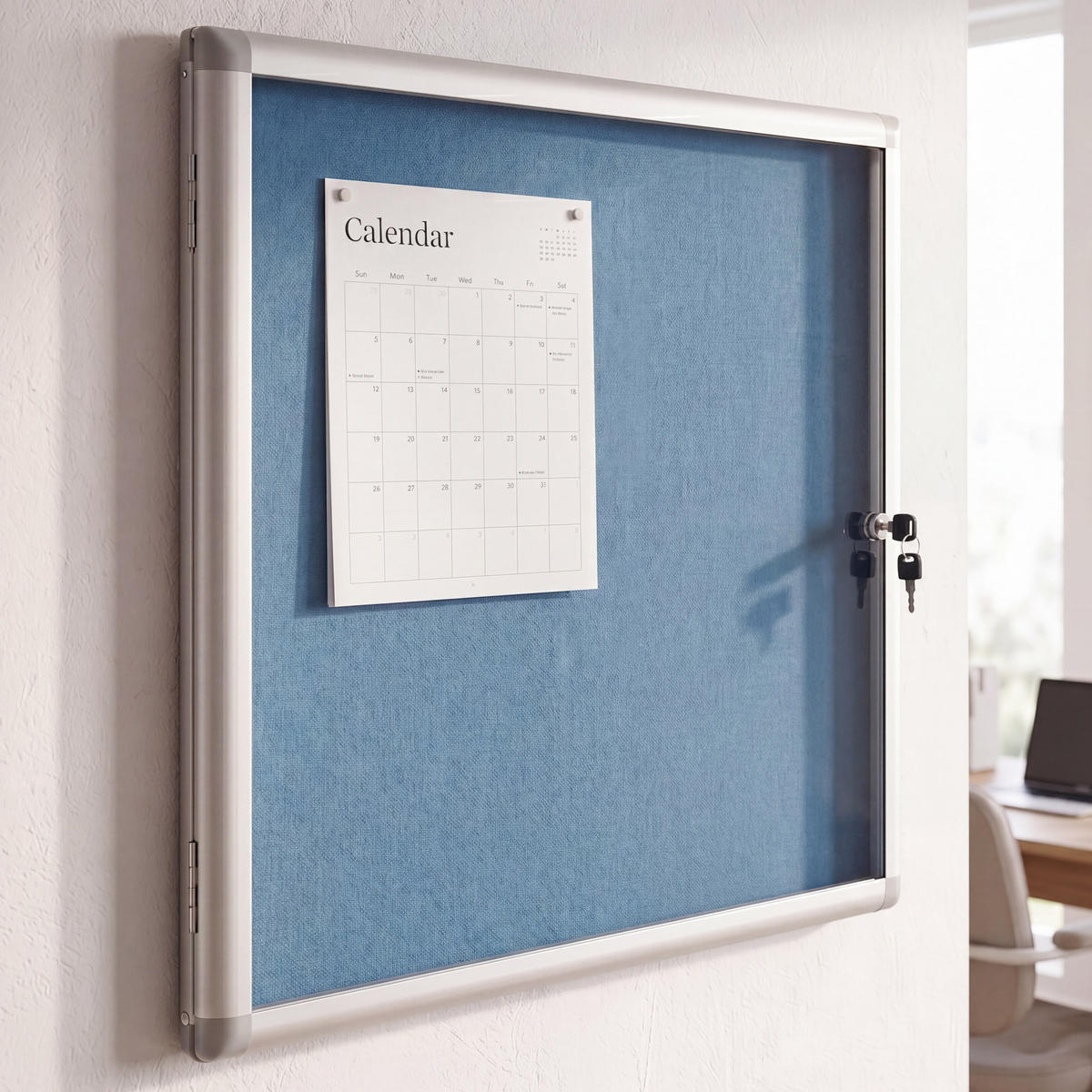 SCHAUKASTEN Blau - Blau, Textil (68/65/7cm) - MCW