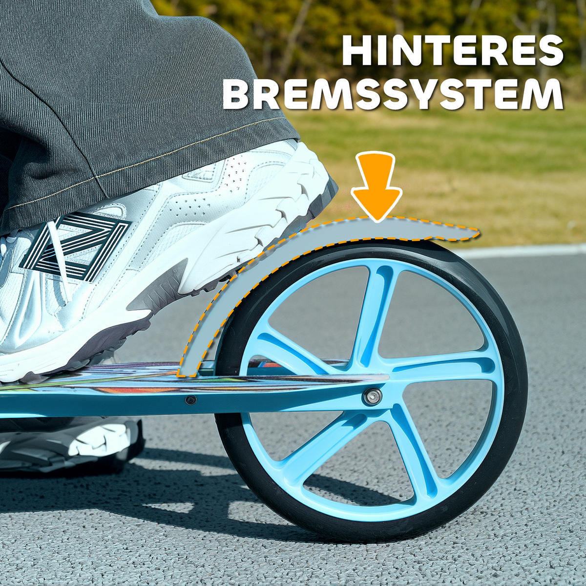 KINDERSCOOTER, Blau, Kunststoff, Metall - Blau, Kunststoff/Metall (94/38/103cm) - AIYAPLAY