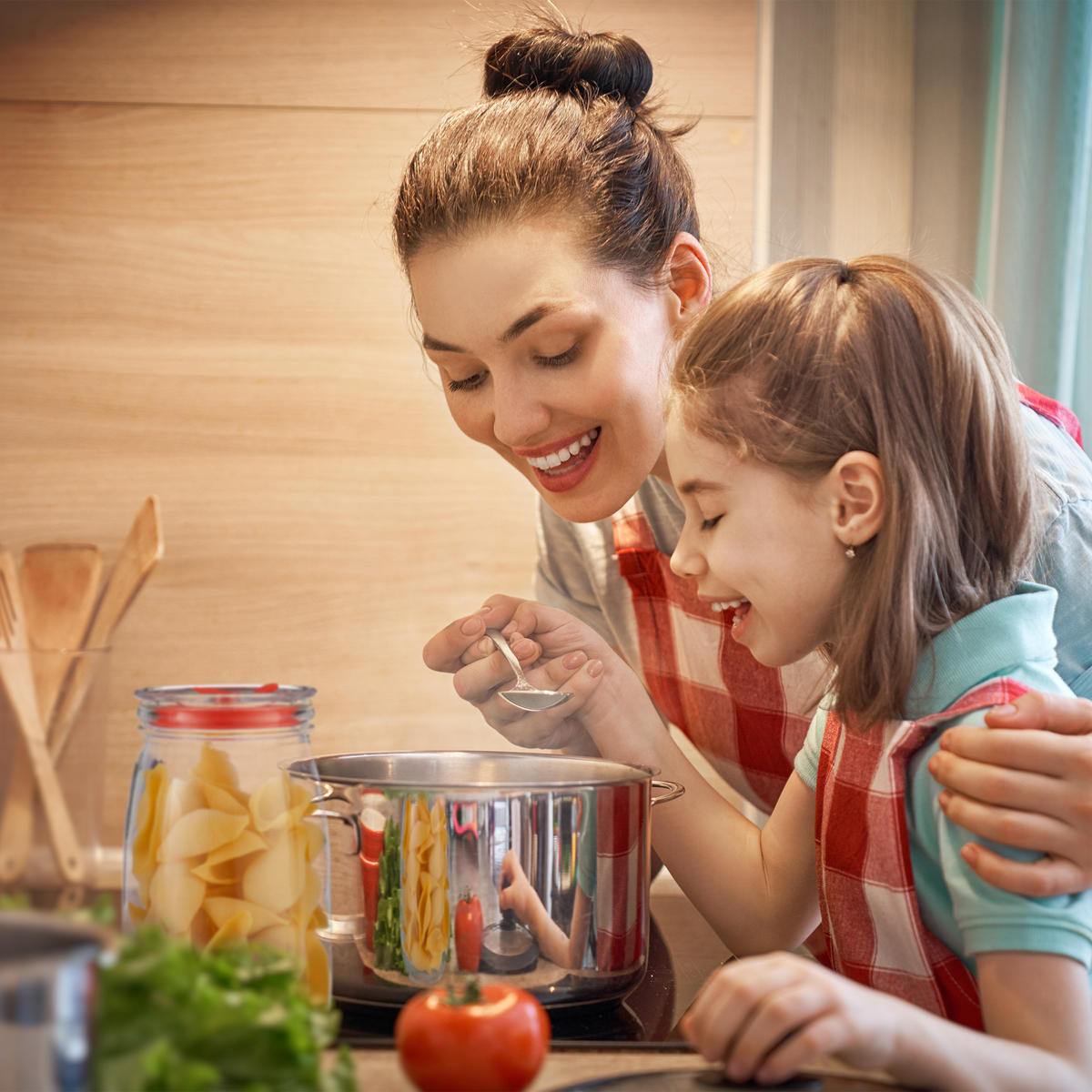 4xVORRATSGLÄSER - Transparent, Glas/Kunststoff (12/21/12cm) - Relaxdays