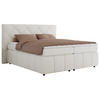 BOXBETT RITA 140/200 - Weiß Boucle - H3 - Weiß, Holz/Textil (140/200cm)