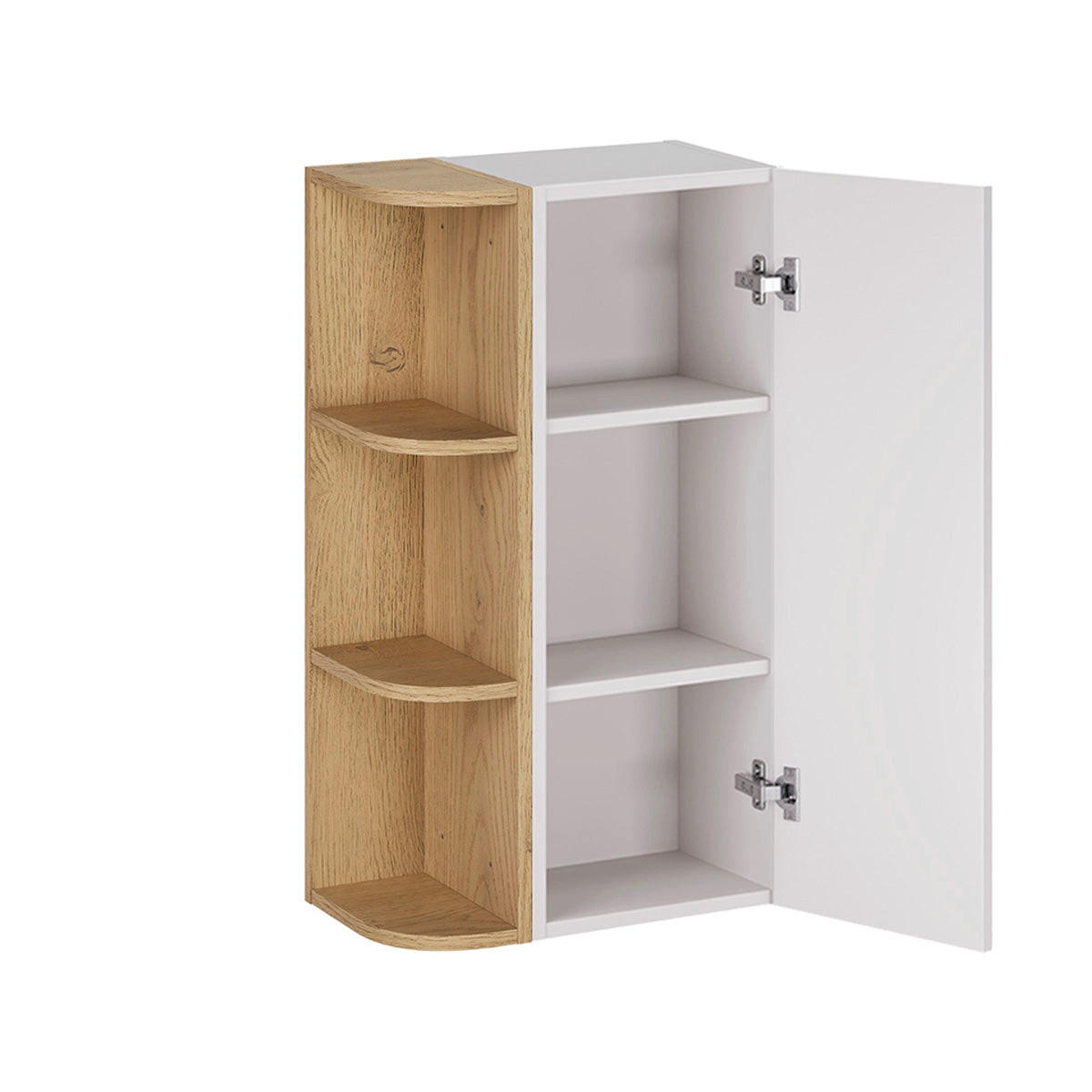 SCHRANKORIA Weiß - Weiß, Holzwerkstoff (45/80/26.6cm) - Petits-meubles